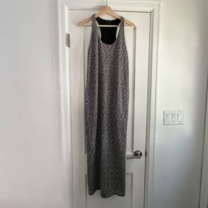 Banana Republic Black and White With A Racerback Casual Maxi Dress sz M petite